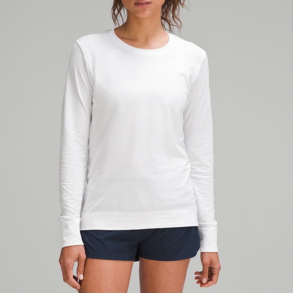 Swiftly relaxed long sleeve shirt in white